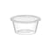 300 SET -Disposable Plastic Clear Sauce Cups With Clear Lid - 60ml