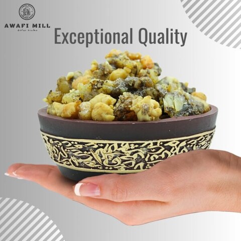 Awafi Mill Washak Magribi Frankincense Resin - Premium Quality Resin   High Grade Incense (Bottle of 50 gram / 1.7 Oz)