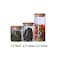 Uujuly 3Size Glass Food Containers Glass Jars Spice Storage Bottles with Lids(8cm,10cm,18cm)