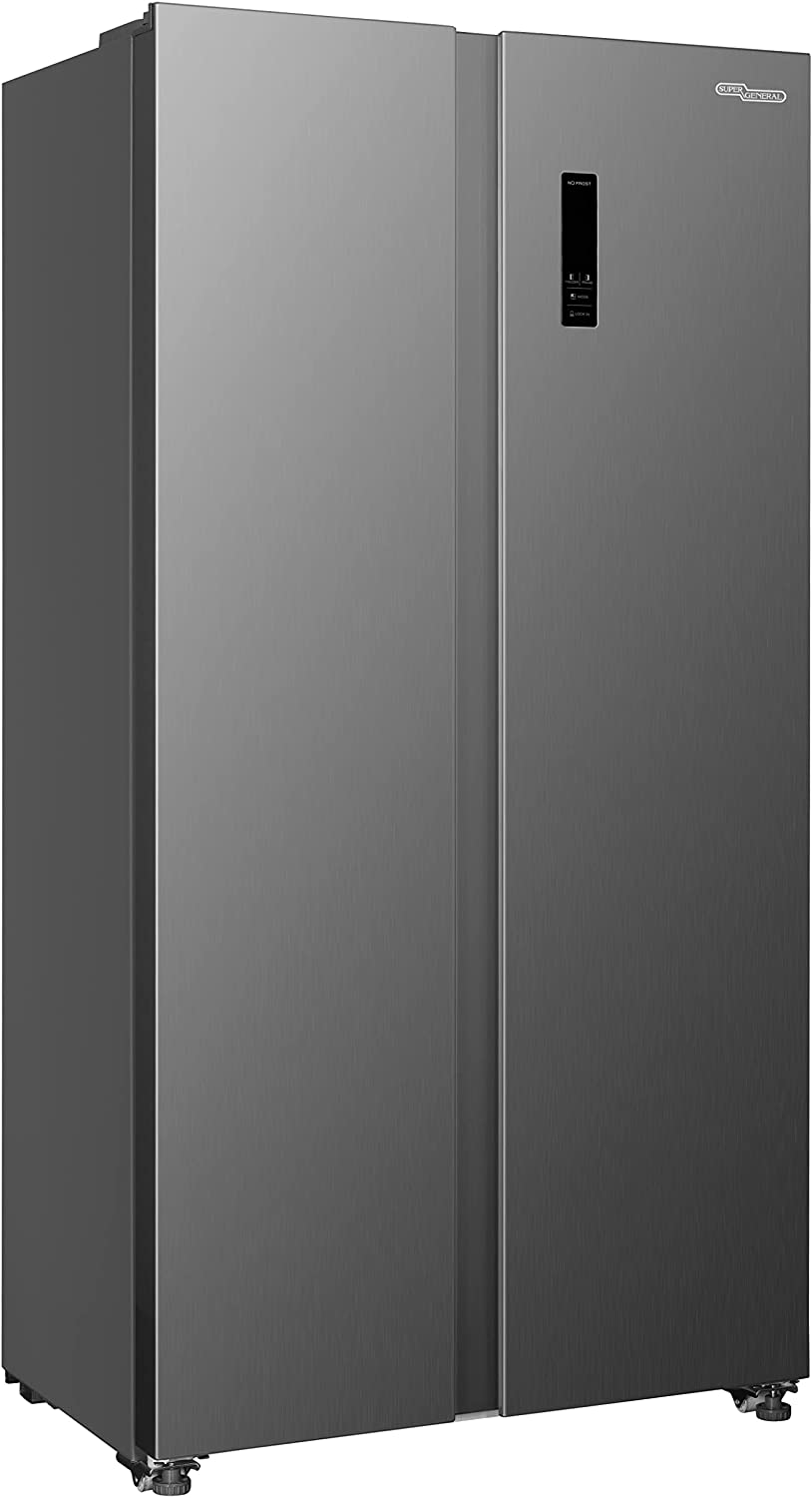 Super General 436L Net Capacity Side By Side Double-Door Refrigerator SGR-710SBS-SS