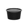 Cosmoplast 450 Ml Pack Of 10 Black Microwave Containers With Clear Lids