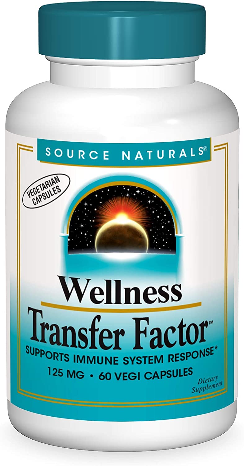 Buy Source Naturals, Wellness Transfer Factor, 125 Mg, 60 Vegi Capsules ...