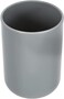 Plastic Tumbler for Bathroom, Grey, 7.3 x 7.3 x 10.3 centimeters