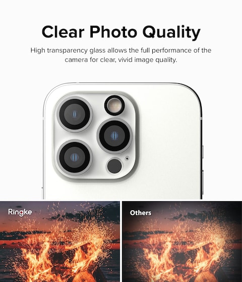 Ringke - Apple iPhone 14 Pro / 14 Pro Max - Invisible Defender Camera Protector Glass - 2 Pack