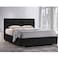 In House Lombardia Velvet Bed Frame - Queen - 200x150 cm - Black