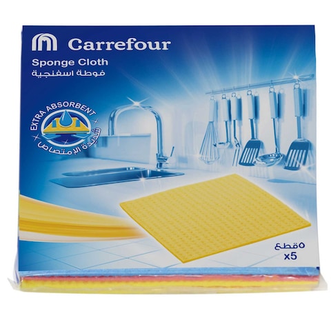 Carrefour Sponge Cloth 5 Pieces