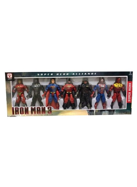 Generic - 7-Piece Super Hero Action Figure Set 54.4 x 5centimeter