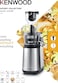 Kenwood Slow Masticating Juicer Extractor Easy To Clean, Cold Press Juicer Machines With Stainless Steel Body, Quiet Motor &amp; Reverse Function, 400Watts Powerfull Motor JMM71.000BK