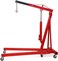 Abbasali 2 Ton Engine Hoist Stand Cherry Picker Ship Crane Folding Lift Garage Workshop Auto Repair Foldable Stand, Red
