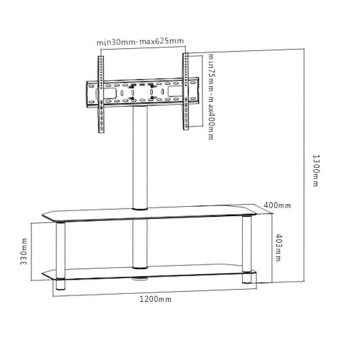 Skill Tech TV Floor Stand