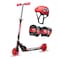 Ignite Flow 2-Wheel Kick Scooter With Protective Gear Set Red