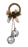 Christmas Hanging Decoration Silver 30cm