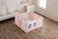 Rainbow Toys Kids Colorful Sweet Baby Playpen Plastic Children Play Fence Indoor Playground For Home Play Yard Baby Activity Center (Pink 10 Panels)
