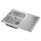 Fyndig - Inset Sink, 1 Bowl With Drainboard, Stainless Steel, 70X50 Cm