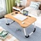 Lele - Lele Folding Bed Table Laptop Tray With Ipad And Cup Holder Adjustable Lap Tray Notebook Stand Foldable Portable Standing Desk Indoor Outdoor