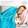 Hotel Linen Klub Double Micro Fleece Flannel Blanket - 260 GSM, Super Plush And Comfy Throw Blanket, Size: 200 x 220cm, Turquoise