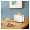 Beko Toaster - 2 Slices - 800 Watt - White - TAM4220W