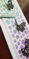 Tall Whote 3D butterfly Birthday Card