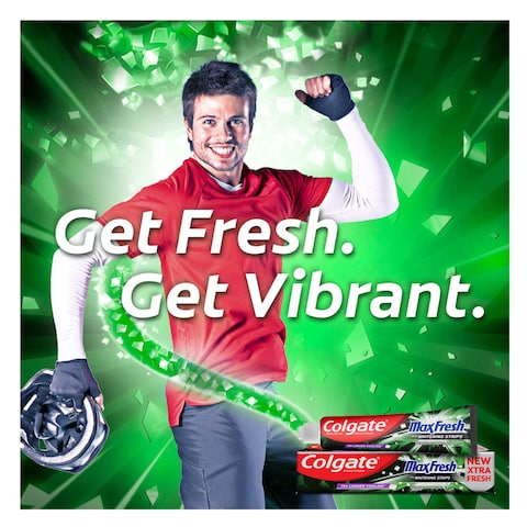 Colgate Max Fresh Bamboo Charcoal Anti-Cavity Toothpaste Black 75ml Pack of 4
