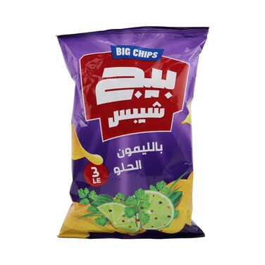 بيج شيبس سوبر - طعم ليمون حلو - 44 جرام