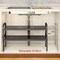 GStorm Multifunctional 2 layer kitchen under sink organizer, multi specification 2 layer expandable under sink organizer Suitable for bathroom kitchen cabinet storage (Black)