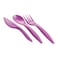 M-Design Lunch Set - 2.1L Lunch Box with 800ml Water Bottle and 3-Piece Cutlery Set - Pink/Purple