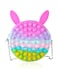 Xiuwoo 2-In-1 Stress And Anxiety Relief Push Pop Bubble Silicone Unique Fidget Toy Shoulder Bag 7.08X7.08X7.87Inch