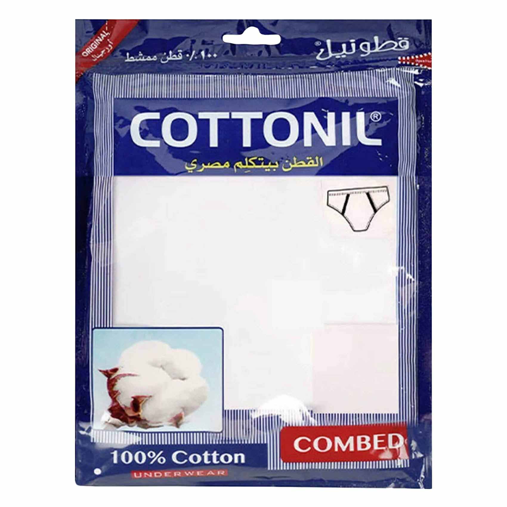 Cottonil Briefs White Underwear Combed Medium