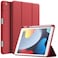 TRON New iPad 10.2 Inch Case 2021 9th Gen/ipad 8th Gen 2020 /ipad 7th Gen 2019 with Pencil Holder, Slim Stand Hard Back Shell Protective Smart Cover Case For iPad 10.2 / 10.5'' 2017 Red