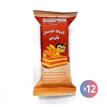 Bun Bee Honey Coffee Cake - 35 gm - 12 Pieces