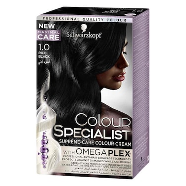 Schwarzkopf Colour Specialist Supreme-Care Colour Cream 1.0 Rich Black 60ml