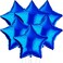 Party Time Blue Star Balloons for Party Decoration - Pack of 6, 18 Inch | Twinkle Little Star Blue Foil Balloons for Birthday | Star Shaped Balloons Mylar for Baby Shower, Gender Reveal, Wedding, or E