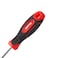 Geepas Precision Screwdriver - Slotted Screwdriver With Soft Grip Rubber Insulated Ergonomic Handle - Cr-V Build, Magnetic Tip And Hanging Hole For Easy Carry - Bicolored Red/Black - (Sl 6.5X250Mm)