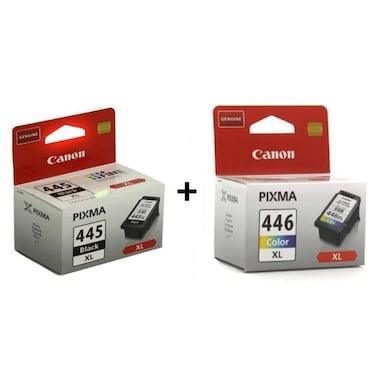كانون فاين خرطوشة حبر طابعة  PG445XL أسود مع لون CL446XL