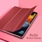 Moko Case Fit New iPad 8th Generation 10.2&quot; 2020 / 7th Gen 2019, 10.2 With Stand, Soft TPU Translucent Frosted Back Cover Slim Smart Shell For Inch, Auto Wake/Sleep, Red
