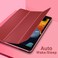 Moko Case Fit New iPad 8th Generation 10.2" 2020 / 7th Gen 2019, 10.2 With Stand, Soft TPU Translucent Frosted Back Cover Slim Smart Shell For Inch, Auto Wake/Sleep, Red