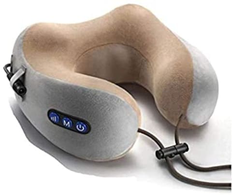 JMB Rechargeable U Shaped Cervical Massage Pillow Neck Massager Vibration Neck Massage Pillow, Multifunctional Shoulder And Neck Electric Massager For Relax Muscles Fatigue