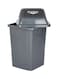 Bluestream Flip Flap Bin Grey 25L