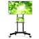 Mobile TV Cart For 32-75 Inch TVs Rolling Stand LED/LCD/OLED Flat/Curved TVs Portable Monitor Stand with Lockable Wheels