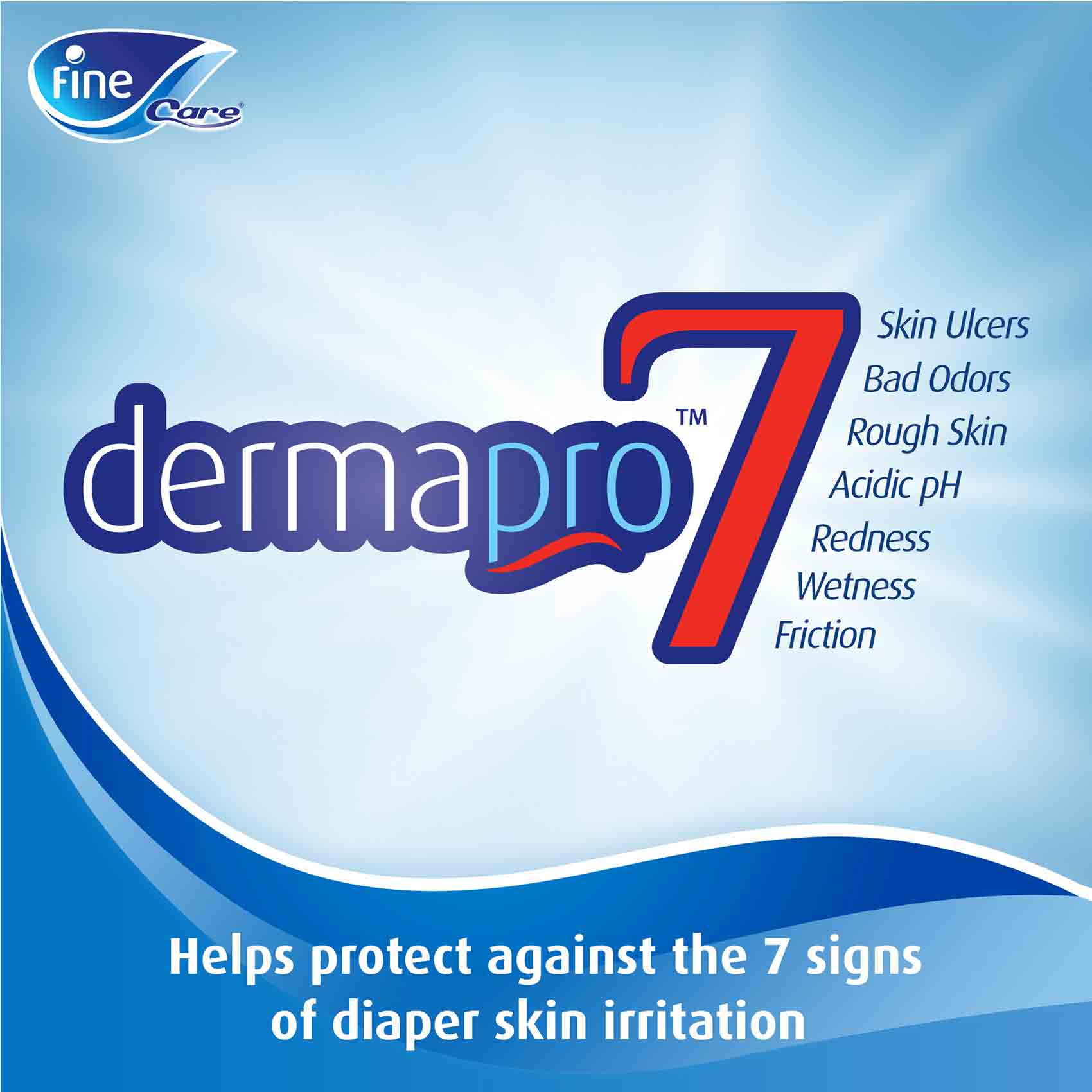 Fine Care Incontinence Unisex Briefs Diapers Medium Waist 75-110 Cm 20 Diapers product thumbnail 3