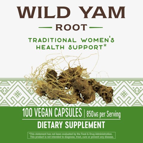 Nature&#39;S Way Wild Yam - 100 Vegetarian Capsules