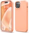 elago Liquid Silicone for iPhone 15 case cover Full Body Protection, Shockproof, Slim, Anti-Scratch Soft Microfiber Lining - Salmon