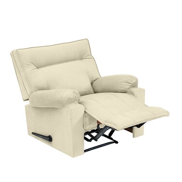 إن هاوس كرسي استرخاء هزاز منجد بالمخمل - بيج فاتح - NZ10