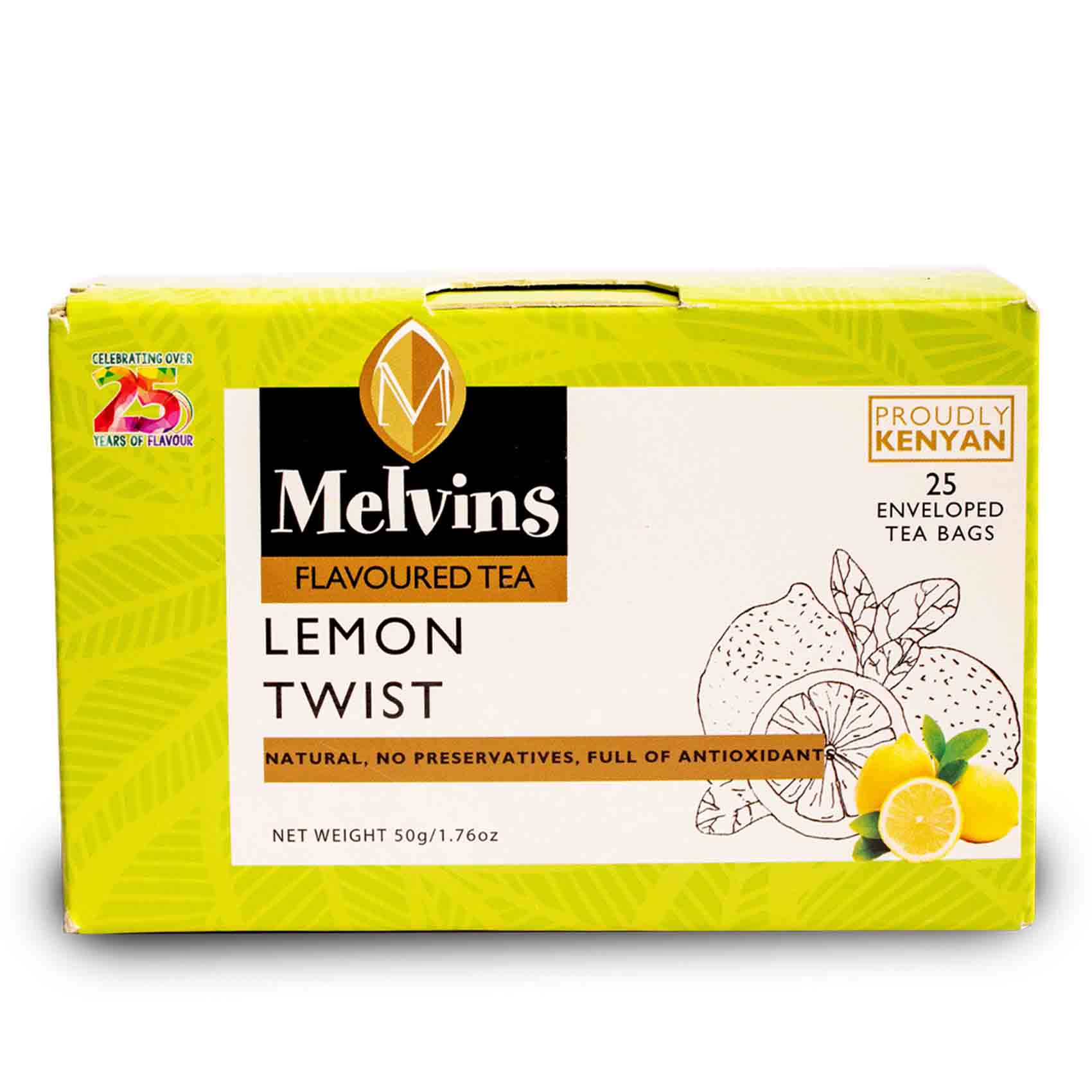 Melvins Lemon Tea Bags 25&#39;S