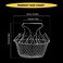 Delidge Foldable Stainless Steel Deep Fry Basket Multifunction Steam Rinse Strain Fry Strainer Net Telescopic Folding Basket Fry Basket For Fried Food Or Fruits Kitchen Utensil Cooking Net Gadgets