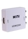 Generic - Mini HDMI To AV / CVBS L/R Video Adapter Kit White