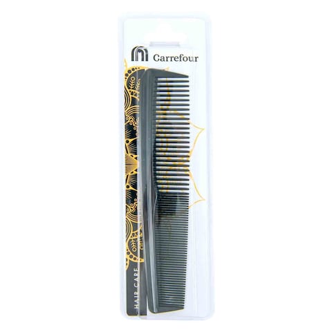 Buy Carrefour Big Hair Comb Black 1 Piece in Kuwait