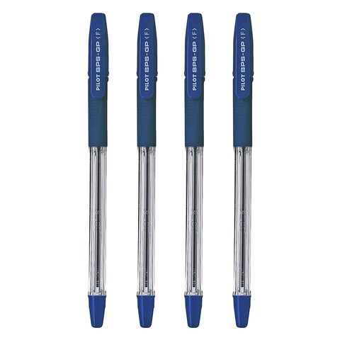 Pilot Fine Tip Ballpoint Pen 4 Piece Blue