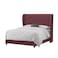 In House Roma Velvet Bed Frame - King - 200x180 cm - Dark Pink