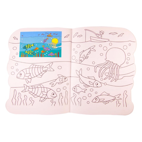 Veda 03CHB3004 Look &#39;n&#39; Colour In The Sea Activity Book